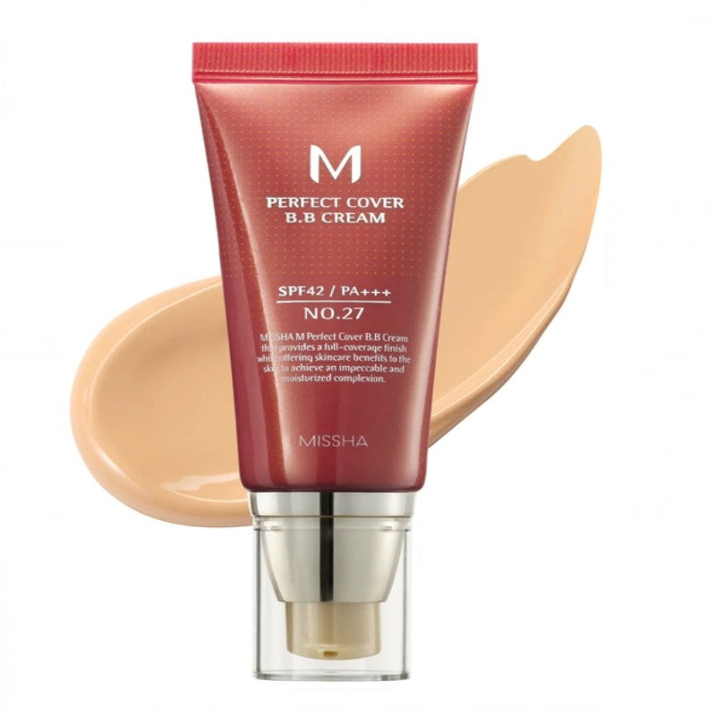 MISSHA M PERFECT COVER BB CREAM 50ML AVAILABLE IN 5 SHADES - Beauty Bar 