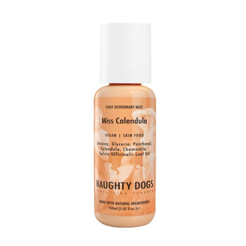 NAUGHTY DOGS FOOT DEODORANT MIST MISS CALENDULA 150ML