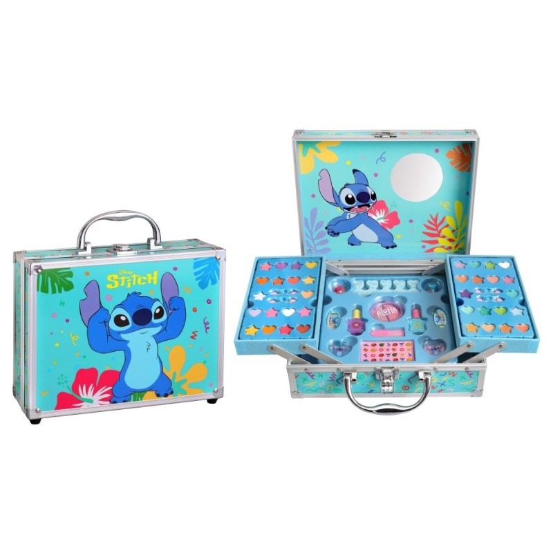 AIRVAL STITCH MAKEUP CASE WITH FOLDING TRAYS - Beauty Bar 