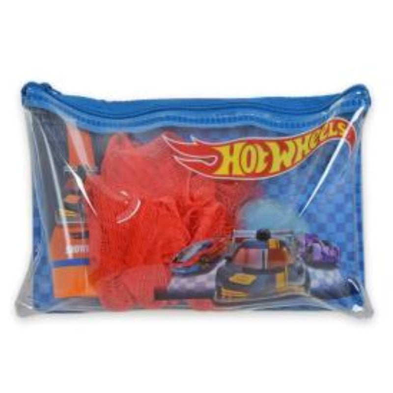 AIRVAL HOT WHEELS TOILETRY BAG SHOWER GEL+BATH BOMB+SPONGE SET - Beauty Bar 