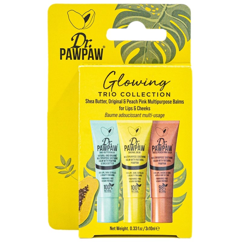 DR.PAWPAW GLOWING TRIO COLLECTION BALM 3X10ML - Beauty Bar 