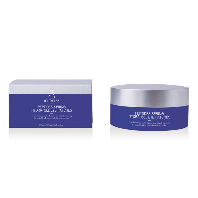 YOUTH LAB PEPTIDES SPRING HYDRAGEL EYE PATCHES 30 PAIRS - BOX OF 60PCS - Beauty Bar 