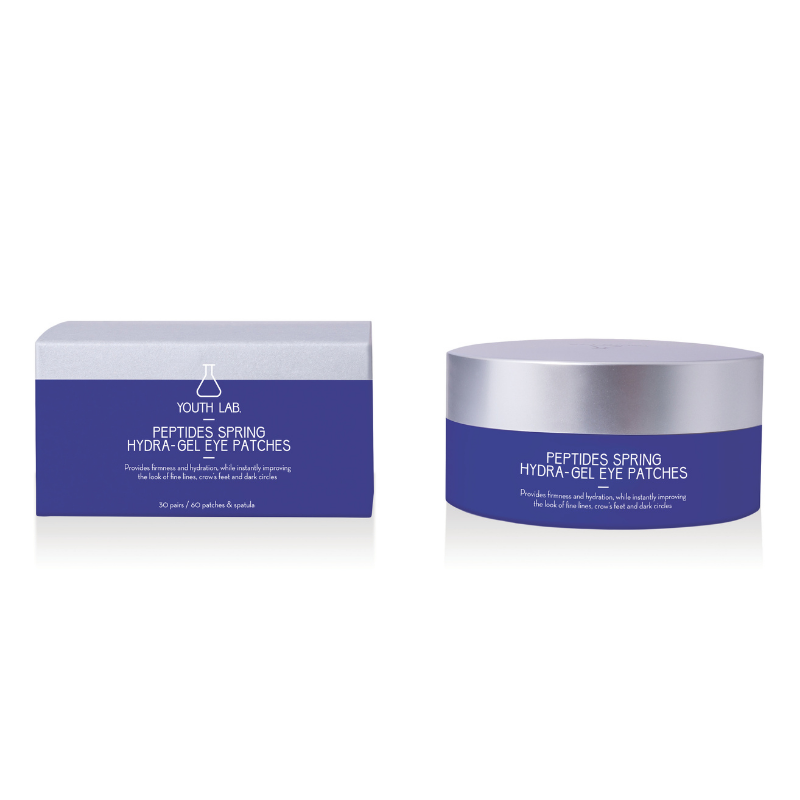 YOUTH LAB PEPTIDES SPRING HYDRAGEL EYE PATCHES 30 PAIRS - BOX OF 60PCS - Beauty Bar 