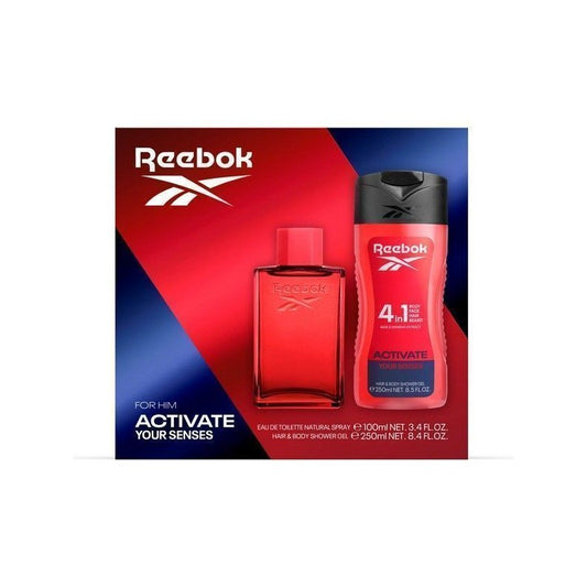 REEBOK ACTIVATE HIM EDT 100ML + SHOWER GEL 250ML SET - Beauty Bar 