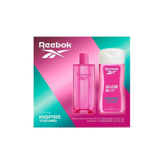 REEBOK INSPIRE HER EDP 100ML & SHOWER GEL 250ML SET - Beauty Bar 