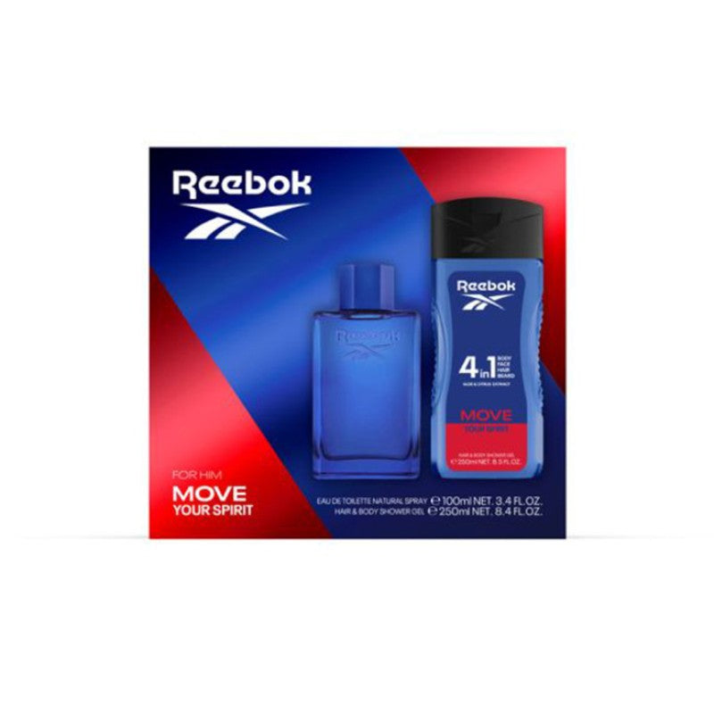 REEBOK MOVE HIM EDP 100ML & SHOWER GEL 250ML SET - Beauty Bar 