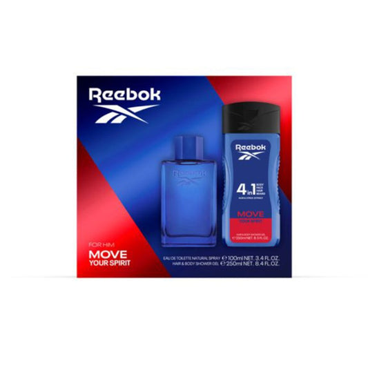REEBOK MOVE HIM EDP 100ML & SHOWER GEL 250ML SET - Beauty Bar 