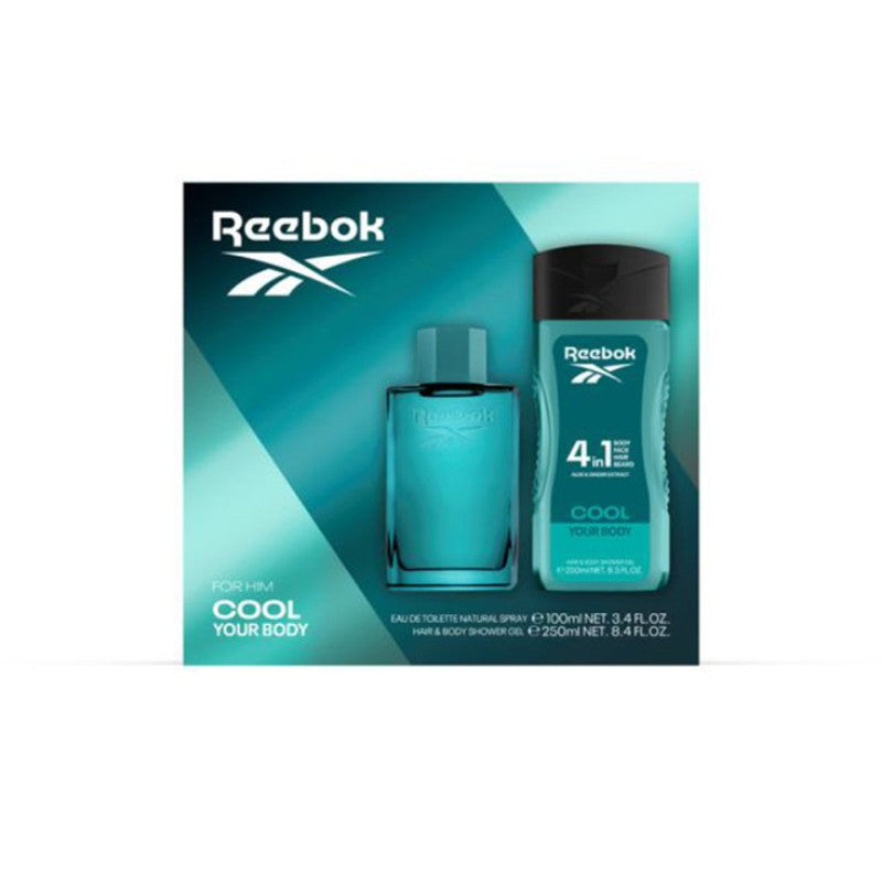 REEBOK COOL HIM EDP 100ML & SHOWER GEL 250ML SET - Beauty Bar 
