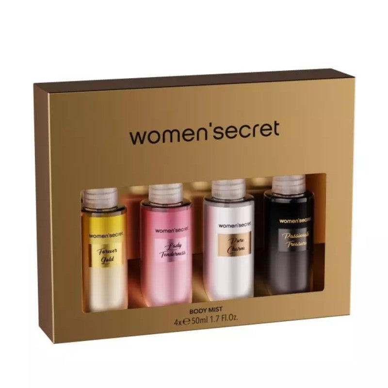 WOMEN SECRET 4 BODY MISTS 50ML