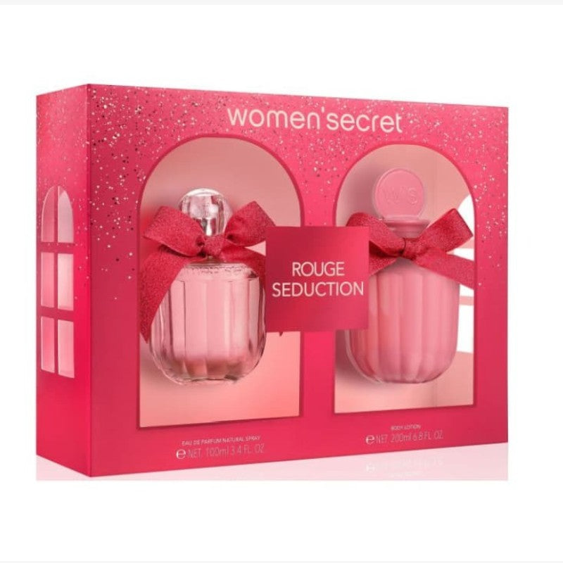 WOMEN SECRET ROUGE SEDUCTION EDP 100ML & BODY LOTION 200ML