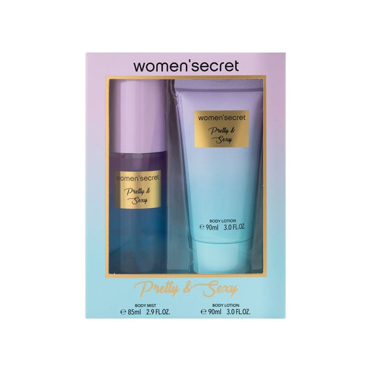 WOMEN SECRET PRETTY&SEXY MIST 85ML & BODY LOTION 90ML SET