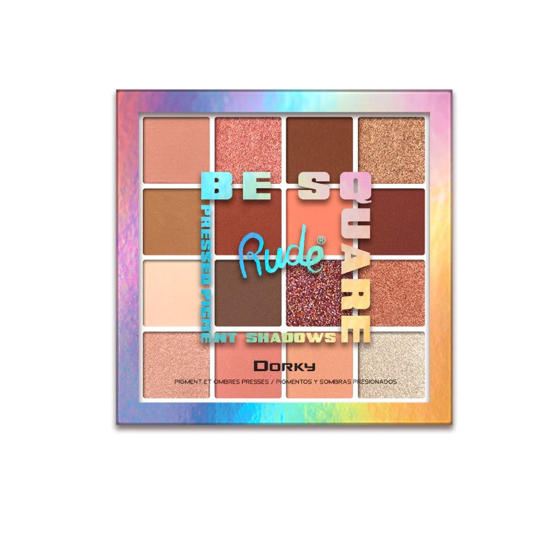 RUDE BE SQUARE PRESSED PIGMENTS & SHADOWS DORKY - Beauty Bar 