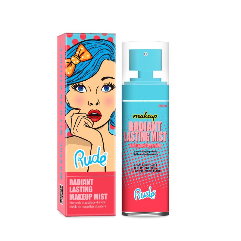 RUDE RADIANT LASTING MAKEUP MIST 60ML - Beauty Bar 