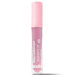 SODA DEMI MATTE LIP LIQUID - AVAILABLE IN 9 SHADES - Beauty Bar 