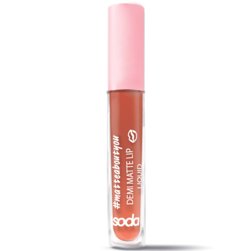 SODA DEMI MATTE LIP LIQUID - AVAILABLE IN 9 SHADES - Beauty Bar 