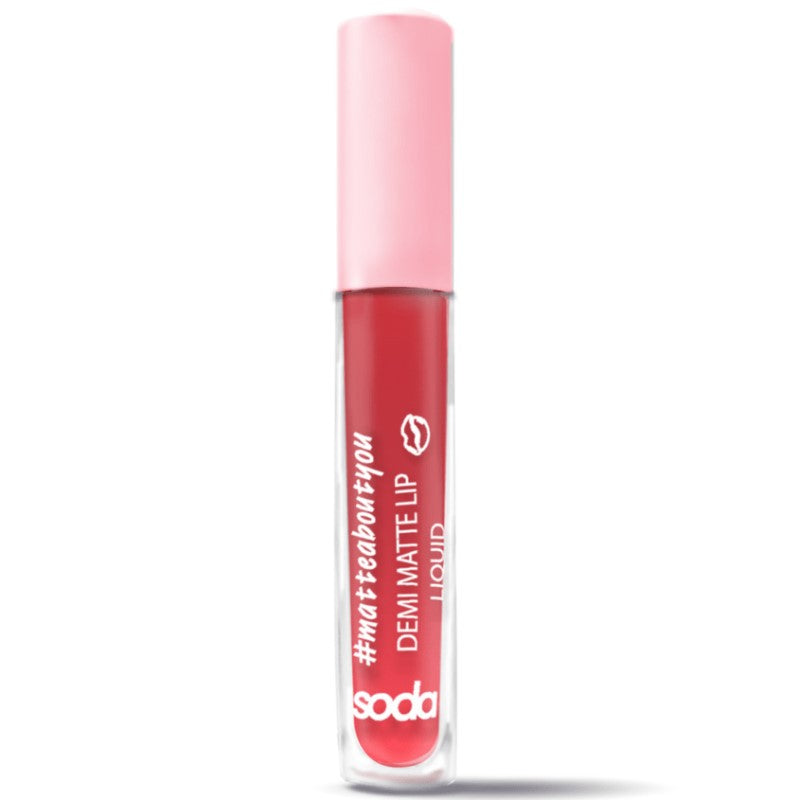 SODA DEMI MATTE LIP LIQUID - AVAILABLE IN 9 SHADES - Beauty Bar 