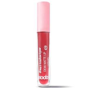 SODA DEMI MATTE LIP LIQUID - AVAILABLE IN 9 SHADES - Beauty Bar 