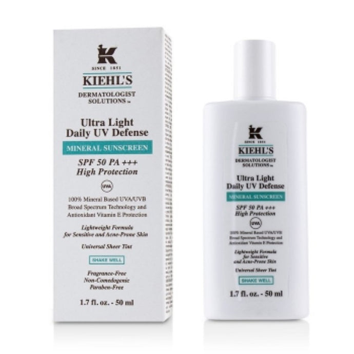 KIEHL'S  ULTRA LIGHT DAILY UV MINERAL DEFENCE SUNSCREEN 50ML - Beauty Bar 
