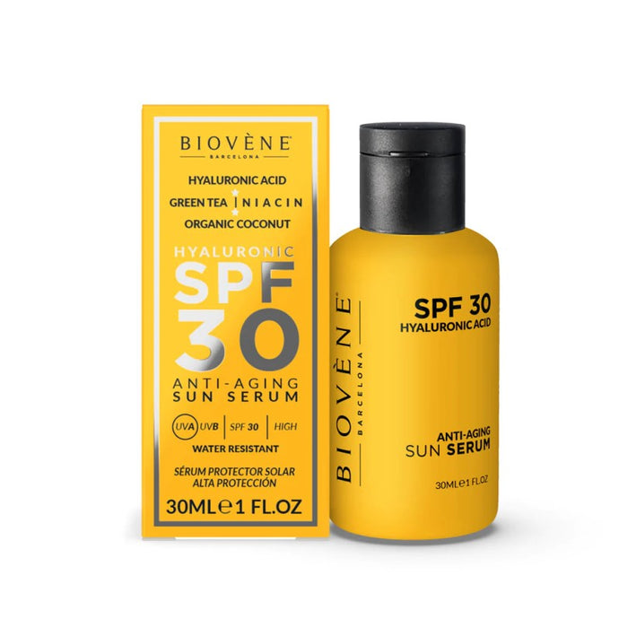BIOVENE HYALURONIC SPF 30 ANTI-AGING MOISTURIZING SUN SERUM 30ML - Beauty Bar 