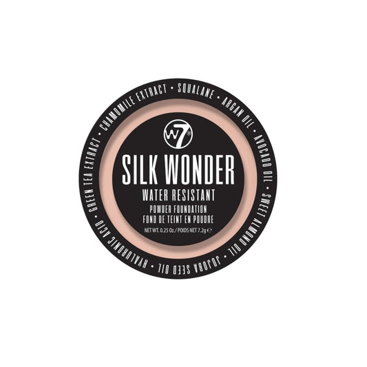 W7 SILK WONDER WATER RESISTANT POWDER FOUNDATION AVAILABLE IN 2 SHADES - Beauty Bar 