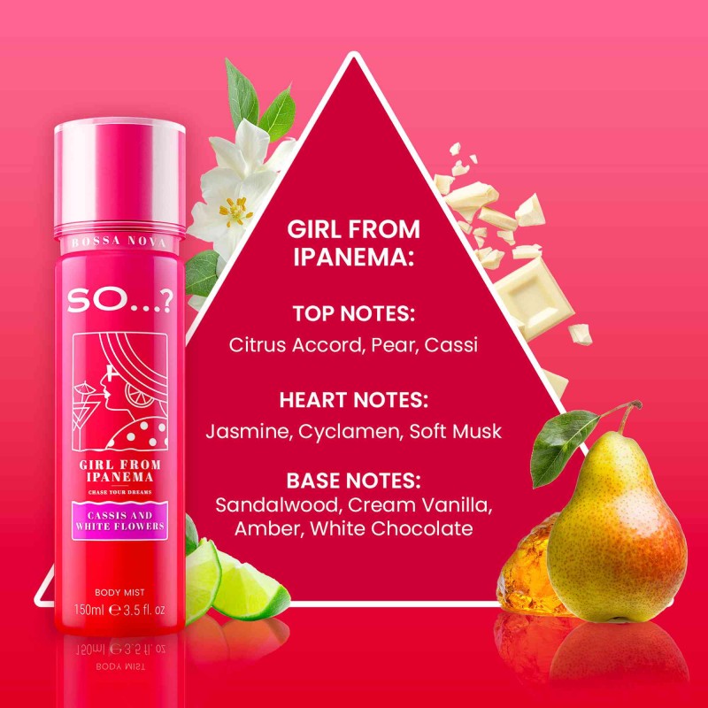 SO…? BOSSA NOVA BODY MIST GIRL FROM IPANEMA 150ML - Beauty Bar 