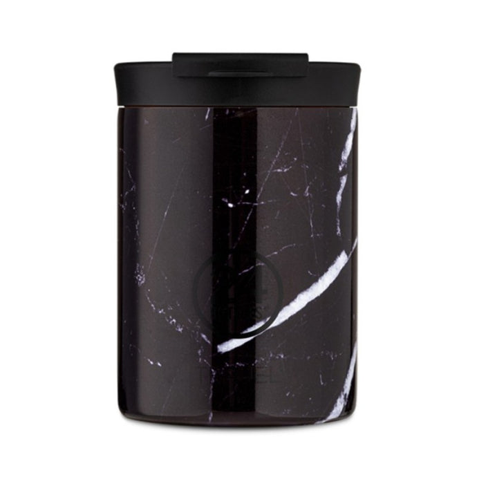 24BOTTLES TRAVEL TUMBLER 350ML BLACK MARBLE - Beauty Bar 