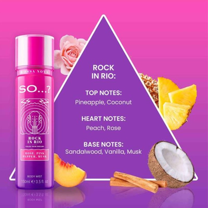 SO…? BOSSA NOVA BODY MIST ROCK IN RIO 150ML - Beauty Bar 