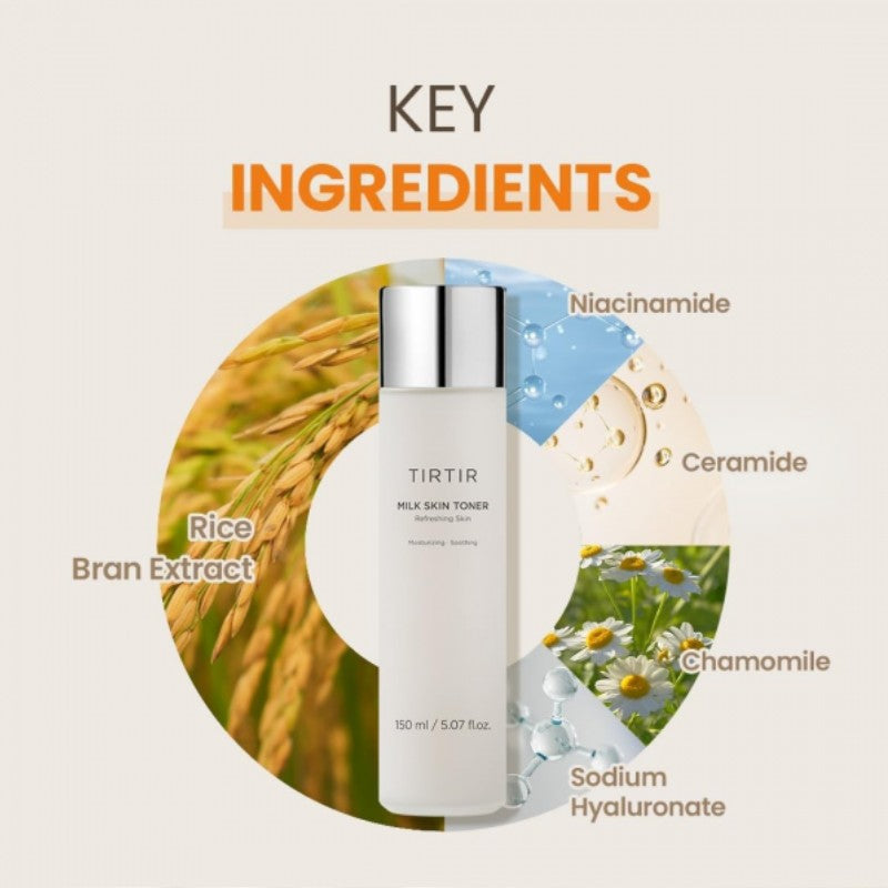 TIRTIR MILK SKIN TONER 150ML - Beauty Bar 