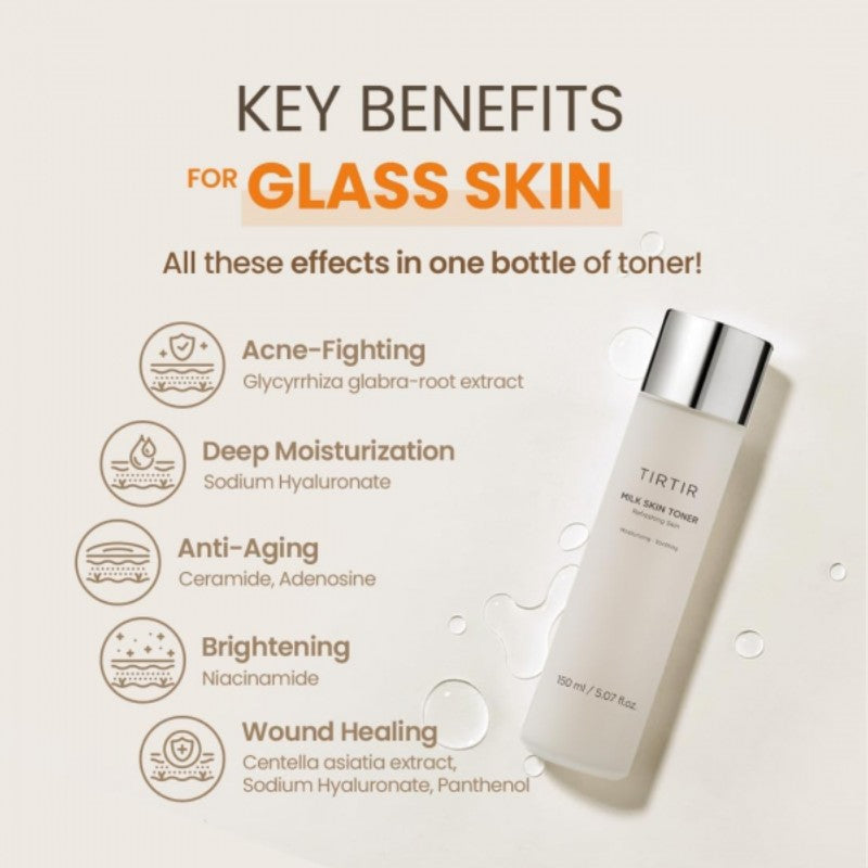 TIRTIR MILK SKIN TONER 150ML - Beauty Bar 