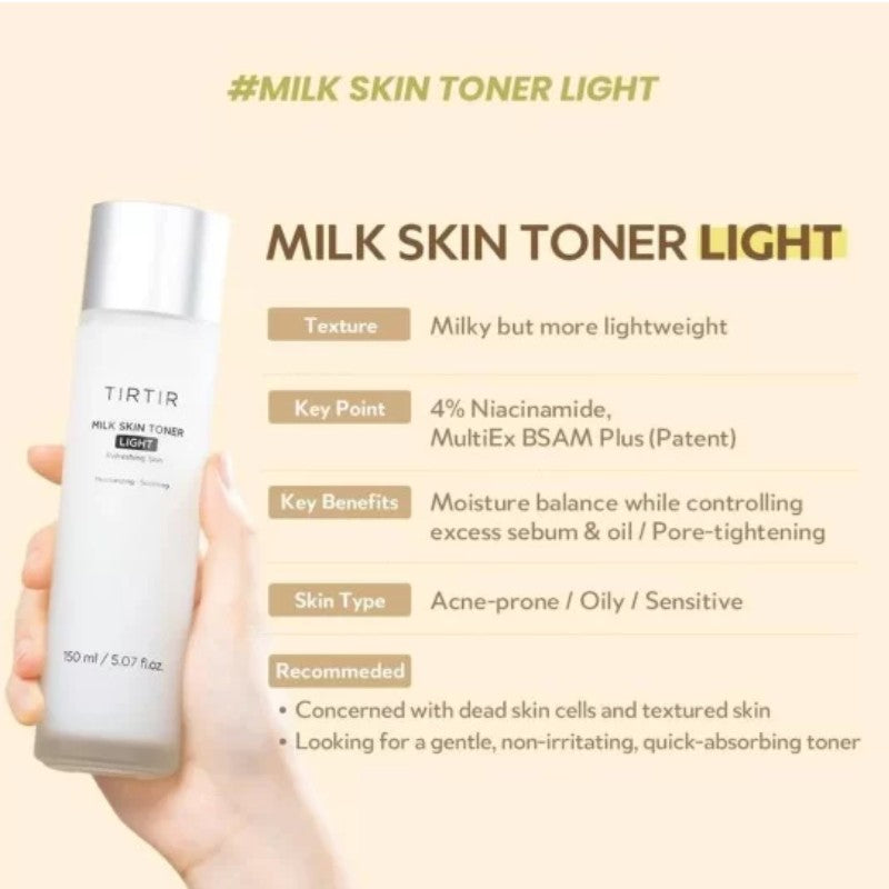 TIRTIR MILK SKIN TONER LIGHT 150ML - Beauty Bar 