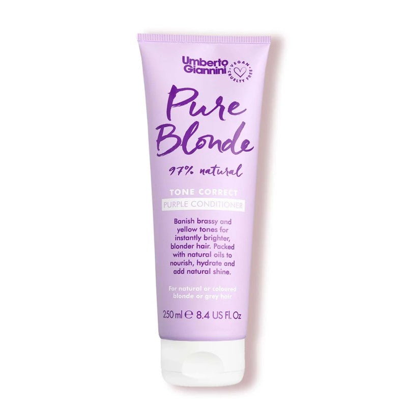 UMBERTO GIANNINI PURE BLONDE PURPLE CONDITIONER 250ML - Beauty Bar 