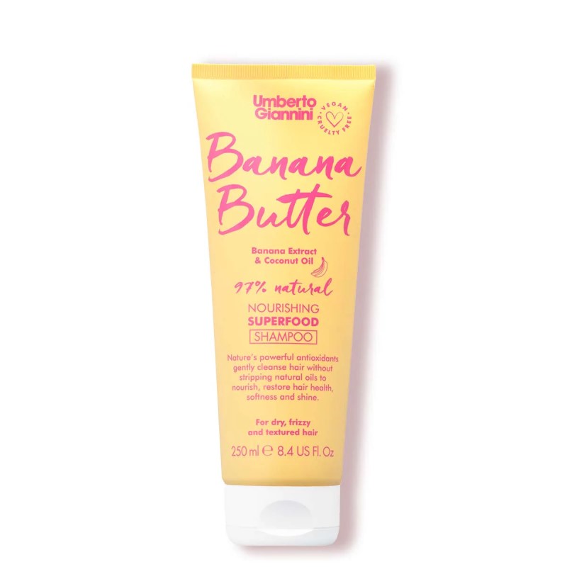 UMBERTO GIANNINI BANANA BUTTER SHAMPOO 250ML - Beauty Bar 