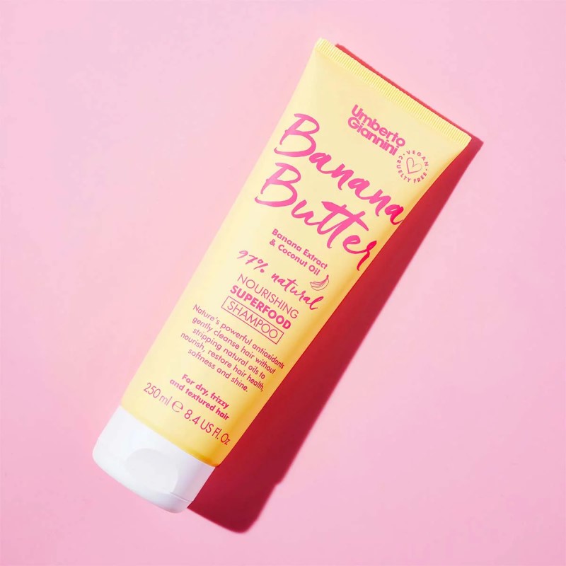 UMBERTO GIANNINI BANANA BUTTER SHAMPOO 250ML - Beauty Bar 