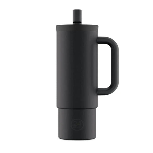 24BOTTLES STRAW CUP 800ML TUXEDO BLACK - Beauty Bar 