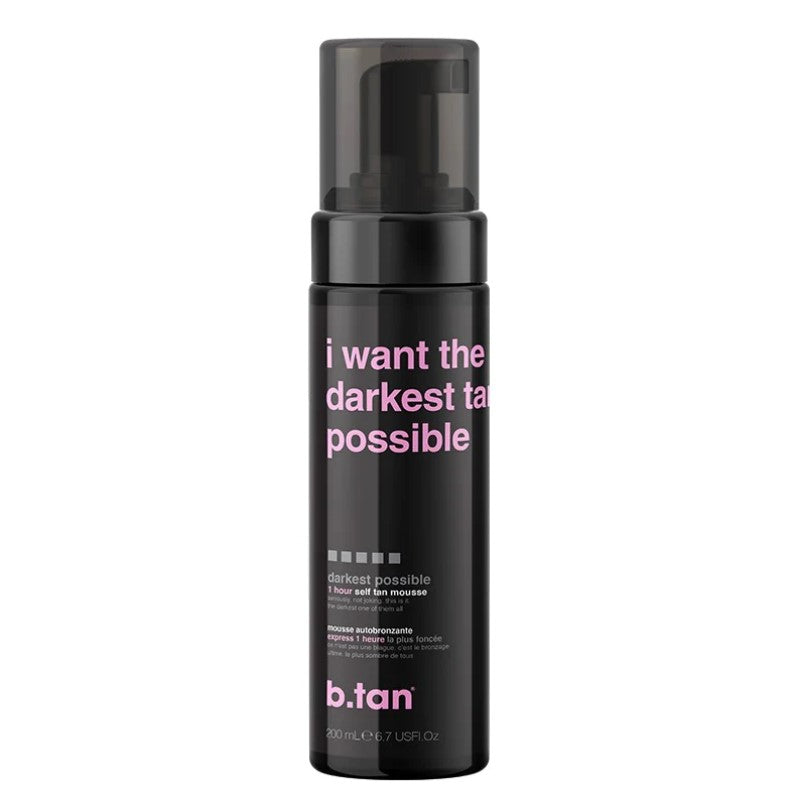 B.TAN I WANT THE DARKEST TAN-SELF TAN MOUSSE 200ML - Beauty Bar 