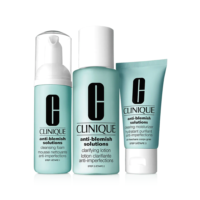 CLINIQUE ANTI-BLEMISH SOLUTIONS™ 3-STEP SYSTEM - Beauty Bar 
