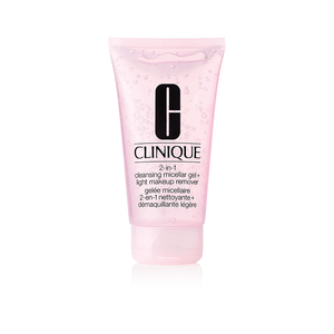 CLINIQUE 2-IN-1 CLEANSING MICELLAR GEL + LIGHT MAKEUP REMOVER 150ML - Beauty Bar 