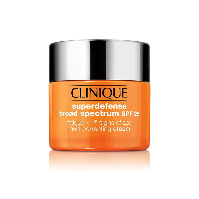 CLINIQUE SUPERDEFENSE BROAD SPECTRUM SPF 25 FATIGUE + 1ST SIGNS OF AGE MULTI-CORRECTING CREAM - COMBINATION OILY TO OILY SKIN - 50ML - Beauty Bar 