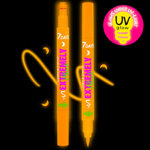 7DAYS EXTREMELY CHICK LINER & STAMP UV NEON 703 ORANGE MOON - Beauty Bar 