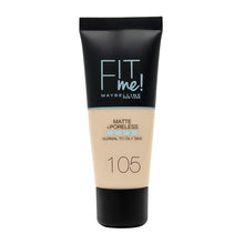Load image into Gallery viewer, MAYBELLINE - FIT ME MATTE FOUNTATION- AVAILABLE IN 11 SHADES - Beauty Bar Cyprus
