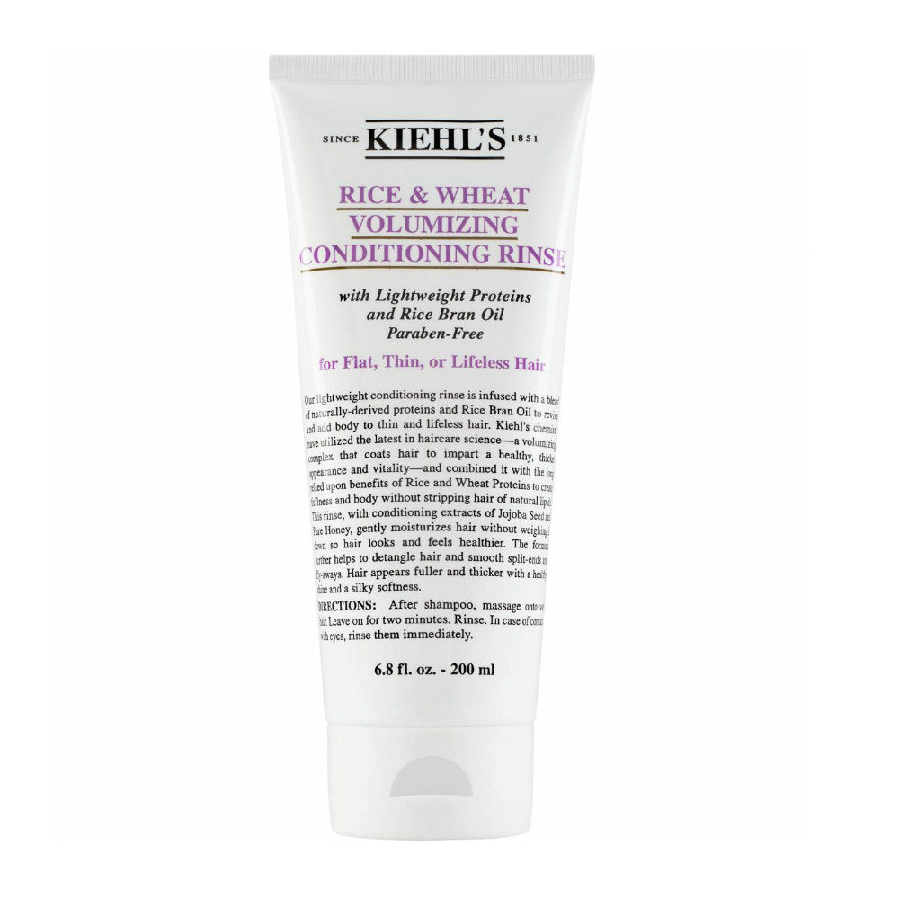 KIEHL'S RICE AND WHEAT VOLUMIZING CONDITIONING RINSE 200ML - Beauty Bar 