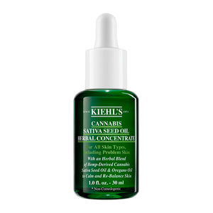 KIEHL'S CANNABIS SATIVA SEED OIL HERBAL CONCENTRATE FACE OIL 30ML - Beauty Bar 
