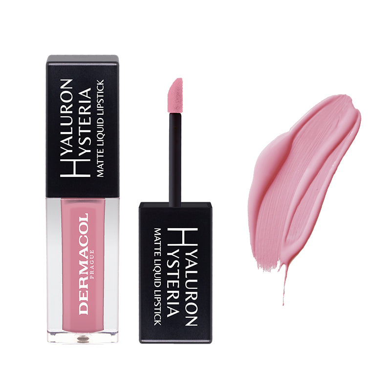 DERMACOL HYALURON HYSTERIA SUPER MATTE LIQ.LIPSTICK - AVAILABLE IN 8 SHADES - Beauty Bar 