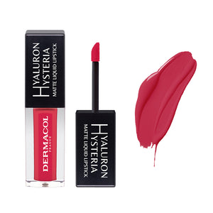 DERMACOL HYALURON HYSTERIA SUPER MATTE LIQ.LIPSTICK - AVAILABLE IN 8 SHADES - Beauty Bar 