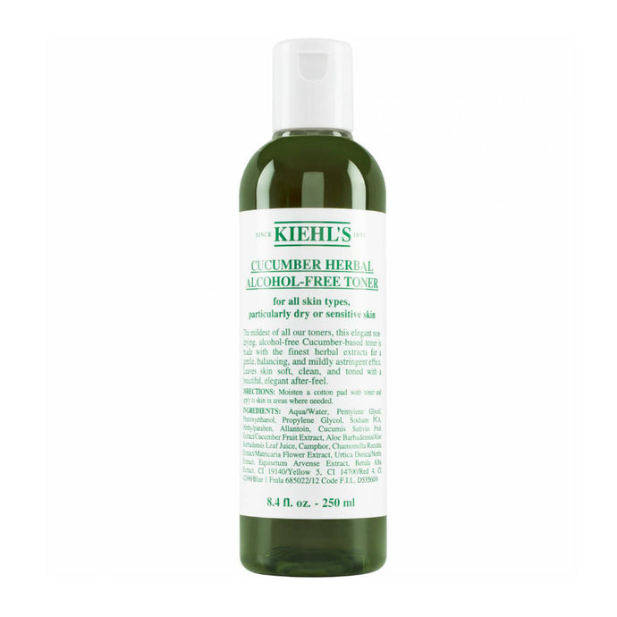 KIEHL'S CUCUMBER HERBAL ALCOHOL-FREE TONER 250ML - Beauty Bar 