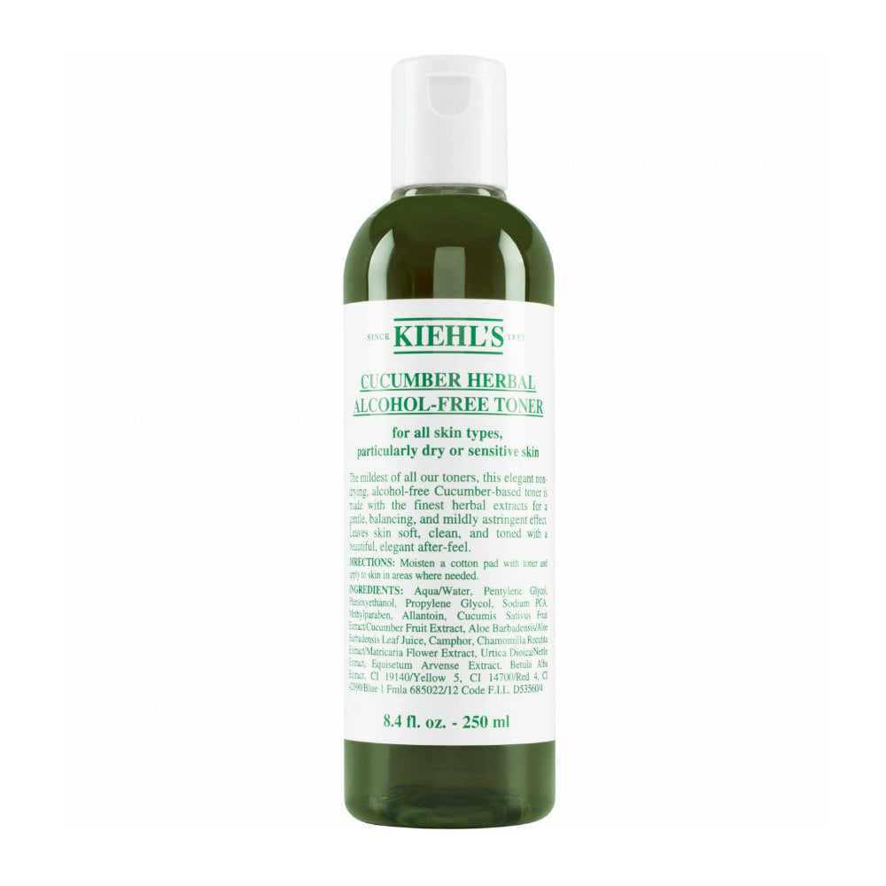 KIEHL'S CUCUMBER HERBAL ALCOHOL-FREE TONER 250ML - Beauty Bar 