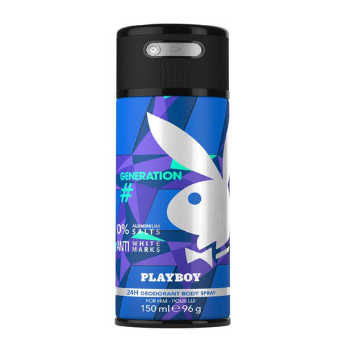 PLAYBOY GENERATION MEN DEODORANT BODY SPRAY 150ML - Beauty Bar 