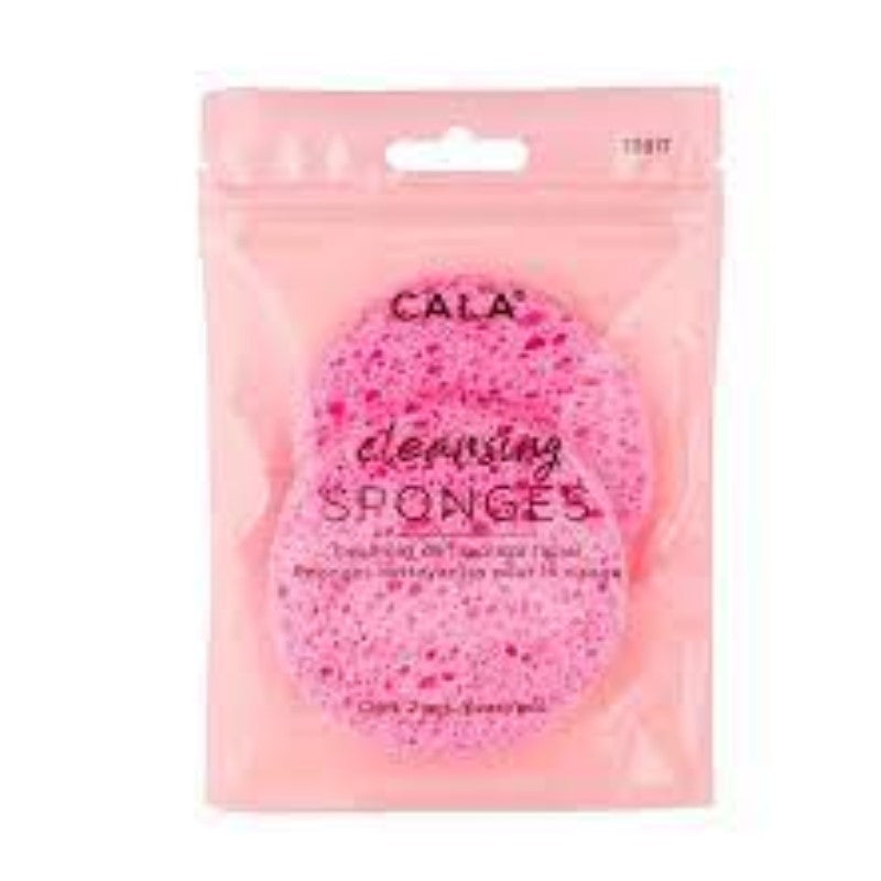 CALA CLEANSING SPONGES PINK 2PCS - Beauty Bar 