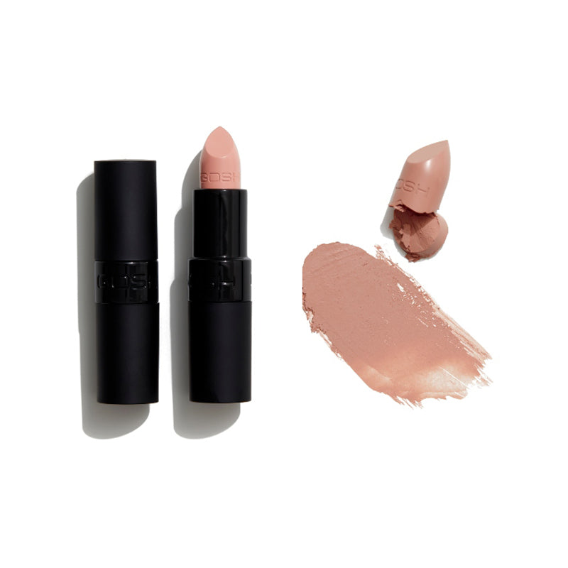 GOSH COPENHAGEN VELVET TOUCH MATT LIPSTICK - AVAILABLE IN 22 SHADES - Beauty Bar 