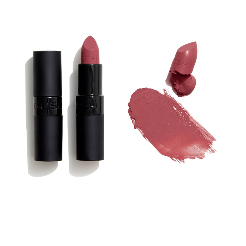 GOSH COPENHAGEN VELVET TOUCH MATT LIPSTICK - AVAILABLE IN 22 SHADES - Beauty Bar 